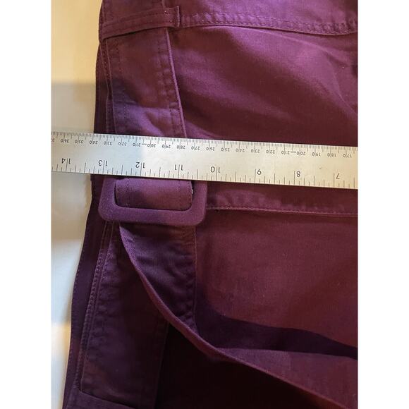 Lane Bryant Bermuda Purple Belted Shorts Pockets NWT size 20 - Picture 4 of 12